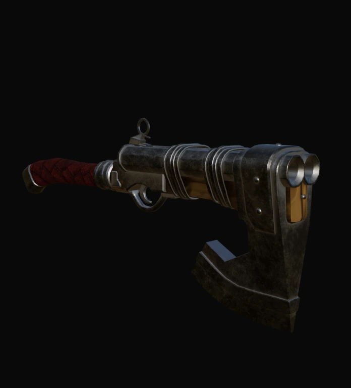 Textured axe and firearm model